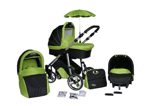 3 in 1 Kombikinderwagen Komplettset PLUTO - inkl.-Kombi-Kinderwagen-Test