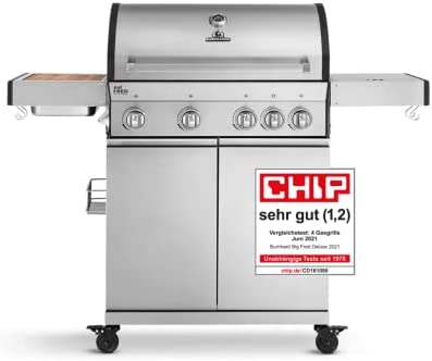 4-Brenner Gasgrill Big FRED Deluxe mit 900°C-Gasgrill-Test