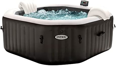 Intex 79IN X79IN X28IN PURESPA Jet and Bubble Deluxe Set-Whirlpool-Test