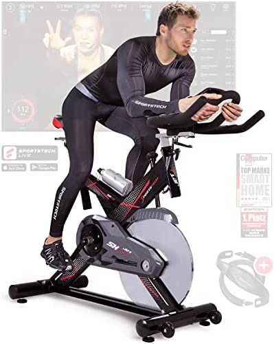 Sportstech Premium Ergometer Heimtrainer mit 22KG-Indoor-Bike-Test
