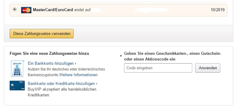 Amazon BuyVIP Aktionscode Gutschein 2022